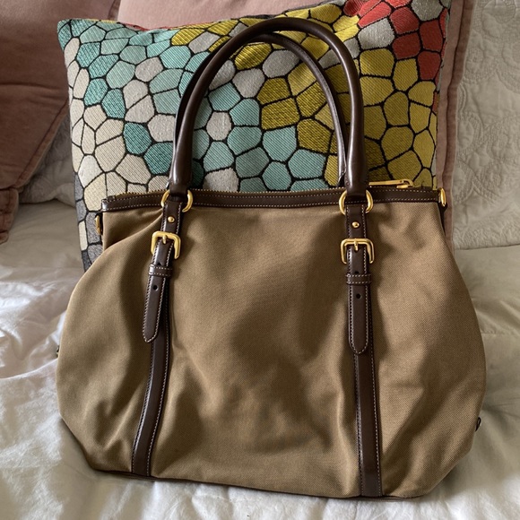 “GREAT HOLIDAY GIFT”🎁 Prada canvas/leather satchel - Picture 5 of 7